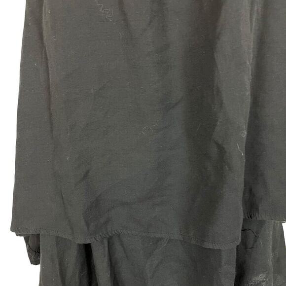 Hayden Womens Ruffle Sleeveless Black Tank Top Shirt Whimsigoth Fairy 3XL 3X - Picture 6 of 16